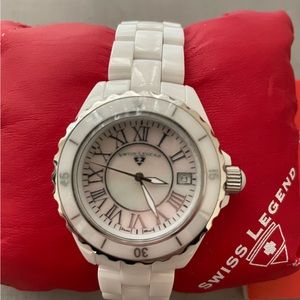 White Swiss Legend Watch